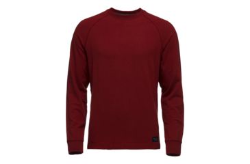Image of Demo, Black Diamond Basis Crew Sweater - Mens, Red Oxide, Medium, AP7523206010MED1