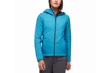 Image of Demo, Black Diamond W Aspect Wool Hoody - Womens, Azul, Small, AP7460414004SML1