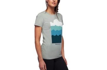Image of Demo, Black Diamond W Ss Vista Tee - Womens, Atmosphere, Small, AP7300494003SML1