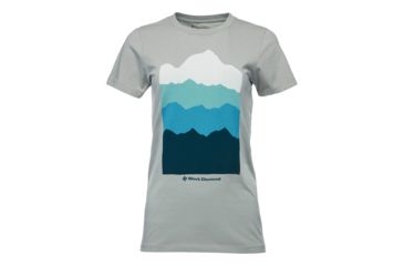 Image of Demo, Black Diamond W Ss Vista Tee - Womens, Atmosphere, Small, AP7300494003SML1