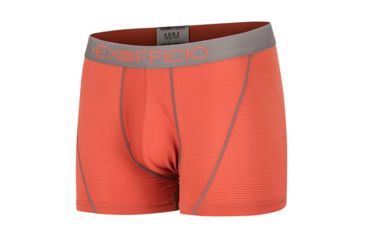 Image of ExOfficio Give-N-Go Sport Mesh 3 Inch Boxer Brief, Retro Red/Slate, M, 12412458-3176-M