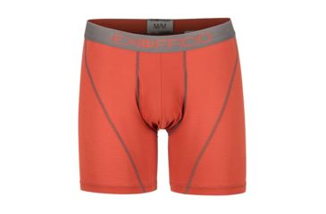 Image of ExOfficio Give-N-Go Sport Mesh 6 Inch Boxer Brief, Retro Red/Slate, XL, 12412336-3176-XL