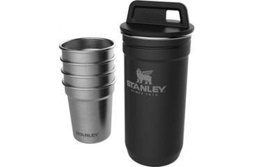 Image of Demo, Stanley Adventure Shot Glass Set Series, Stainless Steel, Packable, Black, 2oz, 10-01705-black