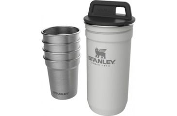 Image of Demo, Stanley Adventure Shot Glass Set Series, Stainless Steel, Packable, White, 2oz, 10-01705-white