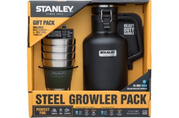 Image of Demo, Stanley Classic Outdoor Growler Gift Set-, Matte Black + Multi, 10-02116-019