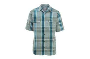 Image of Demo,Woolrich Men's Keep It Moving Short Sleeve Classic Shirt, Reed Green, L, 6386-RDR-DEMO