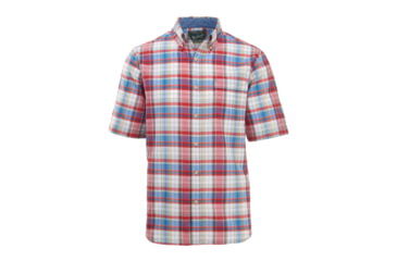 Image of Demo,Woolrich Men's Timberline Short-Sleeve Classic Shirt, Old Red Tartan, L, 6161-ODT-DEMO