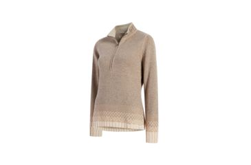 Image of Demo,Woolrich Womens Tanglewood 1/2 Zip Sweater II, Coyote Tan, M, 13767-CYA-DEMO