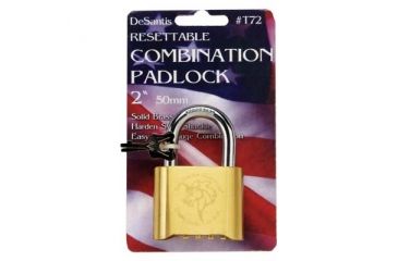 Image of DeSantis 2" Combination Lock - Solid Brass T72ZZ02Z0