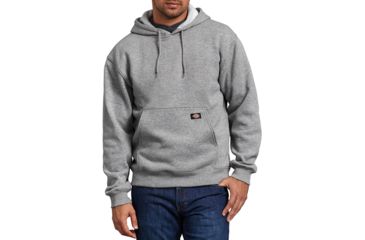 Image of Dickies Midweight Fleece Pullover Hoodie, Heather Grey - TW392HG 2X RG