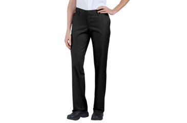 Image of Dickies Womens Premium Relaxed-fit Flat-front Pant, Black - FP221BK 18 UU