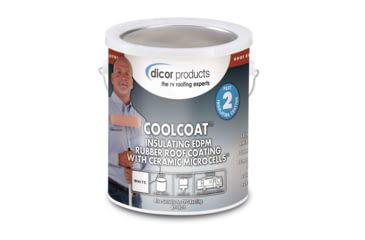 Image of Dicor Corporation Coolcoat Insulating EPDM Roof Coating, Tan, 1 Gallon, RP-IRCT-1