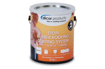 Image of Dicor Corporation EPDM Roof Acrylic Coating, Tan, 1 Gallon, RP-CRCT-1