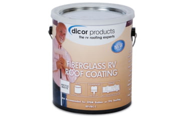 Image of Dicor Fiberglass RV Roof Coating, Tan, 1 Gallon, RP-FRCT-1