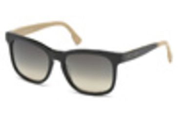 Image of Diesel DL0151 Sunglasses - Matte Dark Green Frame Color, Gradient Brown Lens Color
