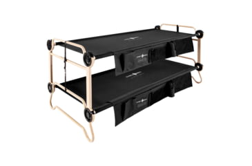 Image of Disc-O-Bed Cot with 2 Side Organizers, Black, Extra Large, 30502BO