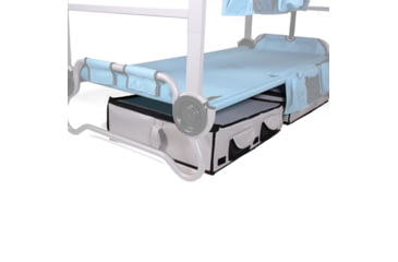 Image of Disc-O-Bed Kid-O-Bunk Angled Footlocker, 600D Polyester, Grey, Childs, 50052