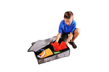 Image of Disc-O-Bed Kid-O-Bunk Angled Footlocker, 600D Polyester, Grey, Childs, 50052