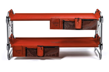 Image of Disc-O-Bed Kid-O-Bunk Sleeping Cots w/ 2 Side Organizers, Red, 30405BO