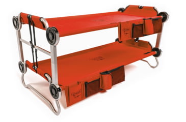 Image of Disc-O-Bed Kid-O-Bunk Sleeping Cots w/ 2 Side Organizers, Red, 30405BO