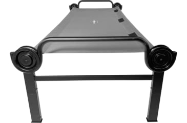 Image of Disc-O-Bed Single Large Sleeping Cot, 500lbs, 600D Polyester Sleeping Deck, Gray, 30211