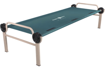 Image of Disc-O-Bed Single Large Sleeping Cot, 500lbs, 600D Polyester Sleeping Deck, Green, 30011
