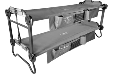 Image of Disc-O-Bed Special Edition Large Outfitter Sleeping Cots w/Side Organizers, Gray, 30021BO