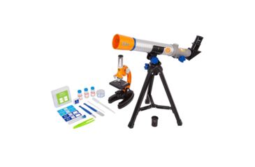 Image of Discovery Kids Telescope &amp; Microscope Combo Set w/ Case, 44-41101