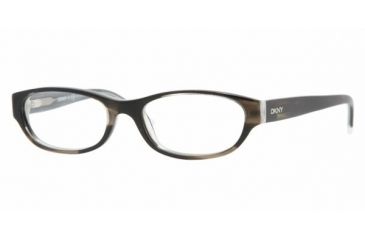 Image of DKNY DY 4591 Eyeglasses Styles - Top Dark Green Striped Frame w/Non-Rx 50 mm Diameter Lenses, 3276-5016
