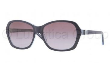 Image of DKNY DY4094 Sunglasses 35728H-5716 - Top Blue on Blue Transparent Frame, Violet Gradient Lenses