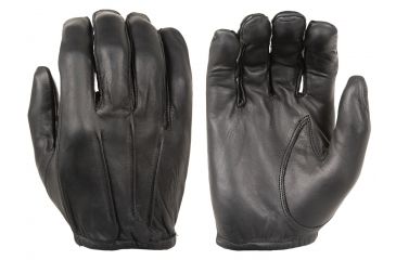 Image of Damascus D20P Dyna-Thin Unlined Leather Gloves with Short Cuffs, Large, Black