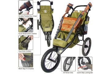 Image of Do All Outdoors Gun Buggy w/ Drink Holders &amp; All-Terrain Tires GC01