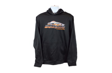Image of Dobyns Logo Polyester Hoodies - Mens, Black/Orange, 3XL, POLY BLK/ORG 3X