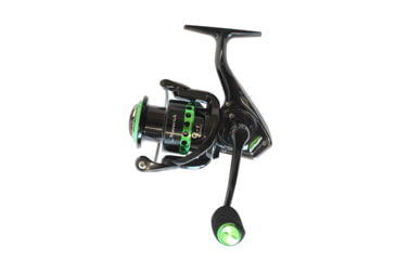 Image of Dobyns Maverick Spinning Reel, 5.2:1, 6+1, Size 2500, Ambidextrous, Black/Green, MV 2500 GRN SPIN