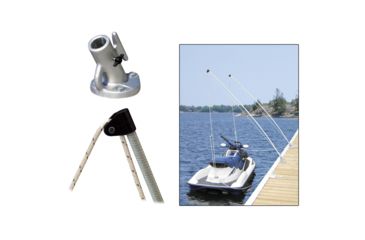 Image of Dock Edge Mooring Whips 2PC 12ft 4000 LBS up to 23 ft Economy 38515
