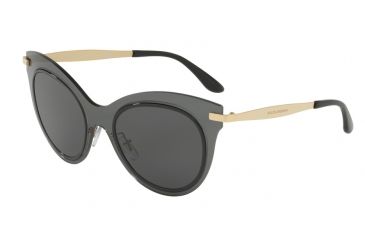Image of Dolce&amp;Gabbana DG2172 Sunglasses 02/87-51 - Smoke Frame, Grey Lenses
