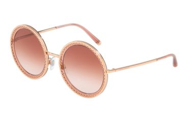 Image of Dolce&amp;Gabbana DG2211 Sunglasses 12986F-53 - Men's, Gradient Pink Mirror Pink Lenses