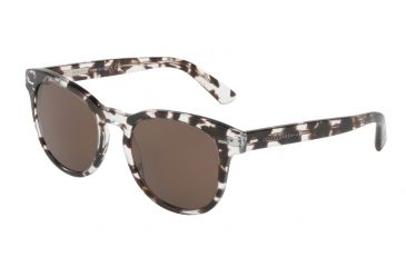 Image of Dolce&amp;Gabbana DG4254 Sunglasses 313873-51 - Havana Clear Brown Frame, Brown Lenses