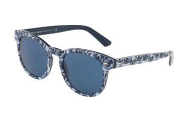 Image of Dolce&amp;Gabbana DG4254 Sunglasses 314080-51 - Maioliche Blue Frame, Blue Lenses