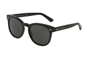 Image of Dolce&amp;Gabbana DG4254 Sunglasses 501/87-51 - Black Frame, Gray Lenses
