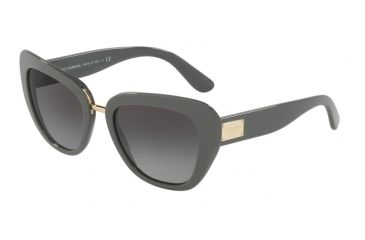 Image of Dolce&amp;Gabbana DG4296 Sunglasses 30908G-53 - Grey Frame, Grey Gradient Lenses