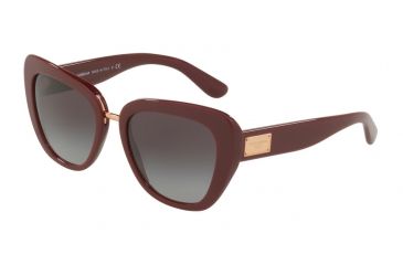 Image of Dolce&amp;Gabbana DG4296 Sunglasses 30918G-53 - Bordeaux Frame, Grey Gradient Lenses