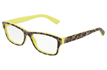 Image of Dolce&amp;Gabbana ENCHANTED BEAUTIES DG3208 Eyeglass Frames 2861-52 - Top Leo On Yellow Frame