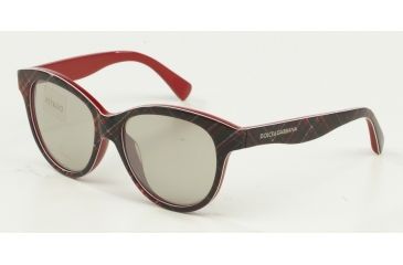 Image of Dolce&amp;Gabbana MATT SILK DG4176 Sunglasses 29886G-49 - Check Red/blue/red Frame, Light Grey Mirror Silver Lenses