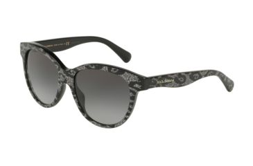 Image of Dolce&amp;Gabbana MATT SILK DG4176 Sunglasses 31988G-49, Grey Gradient Lenses