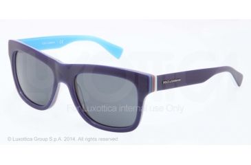 Image of Dolce&amp;Gabbana MULTICOLOR DG4203 Sunglasses 276987-54 - Blue/multilayer/azure Frame, Grey Lenses