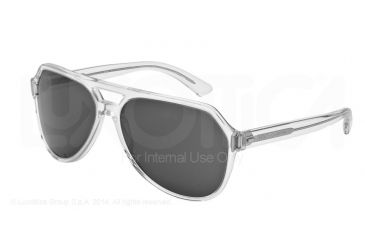 Image of Dolce&amp;Gabbana NEW BOND STREET DG4224 Sunglasses 656/87-61 - Crystal Frame, Grey Lenses