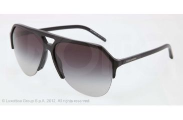 Image of Dolce&amp;Gabbana STEFANO - FASHION SHOW SS13 DG4178 Sunglasses 501/8G-62 - Black Frame, Gray Gradient Lenses