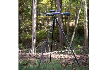 Image of Double Tap Industries Stronghold Lite Aluminum Tripod w/Adjustable Height + Saddle Clamp, Black, 36mm, TRI-A-001A