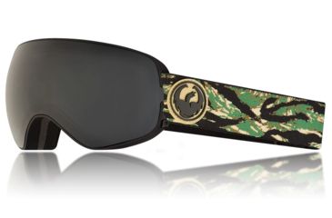 Image of Dragon X2s Goggles, Hunter/Dark Smoke, with Bonus LumaLens Flash Blue/Rose, One Size 307777230330